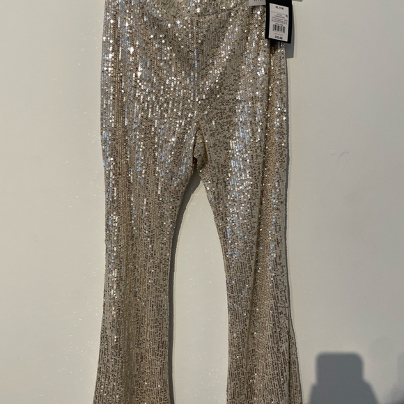 art class Other - Girls Sequin Flare Pants Art Class Silver size XL(14) NWT